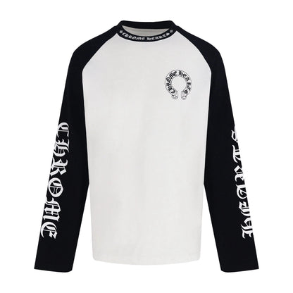 Chrome Hearts Horseshoe Neck Logo 3/4 Shirt