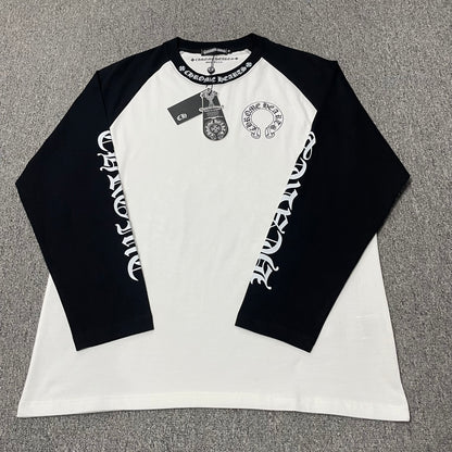 Chrome Hearts Horseshoe Neck Logo 3/4 Shirt