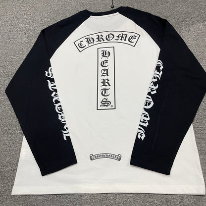 Chrome Hearts Horseshoe Neck Logo 3/4 Shirt 'Black