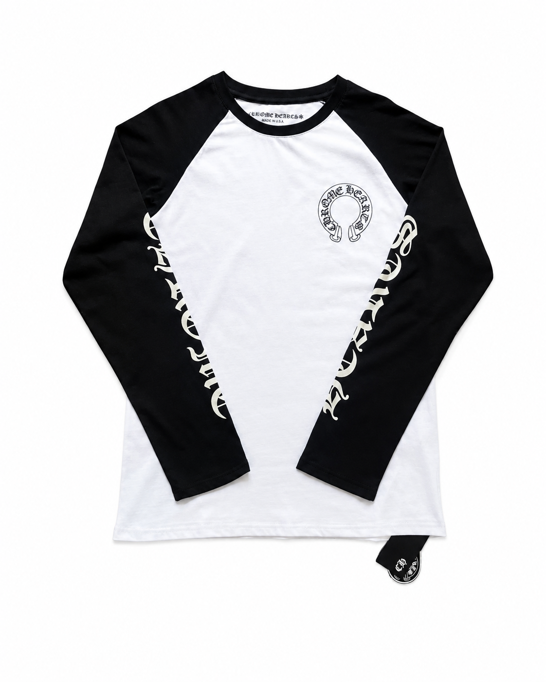 Chrome Hearts Horseshoe Neck Logo 3/4 Shirt 'Black