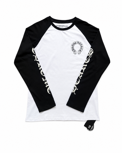 Chrome Hearts Horseshoe Neck Logo 3/4 Shirt 'Black