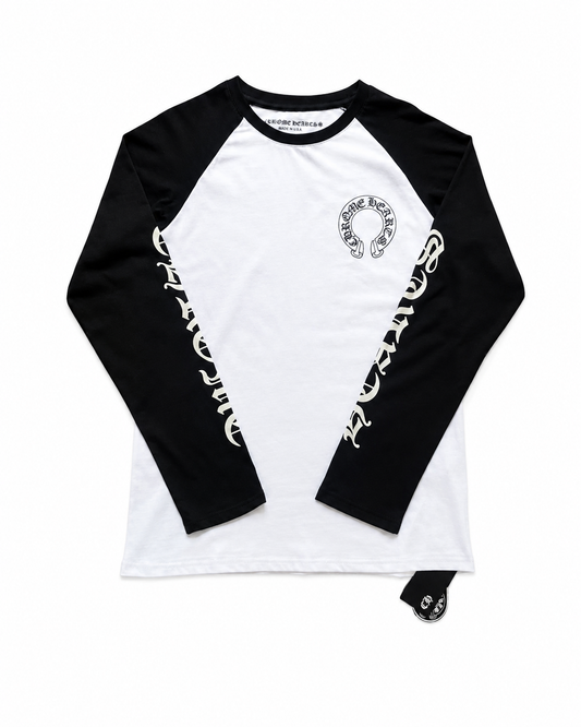 Chrome Hearts Horseshoe Neck Logo 3/4 Shirt 'Black
