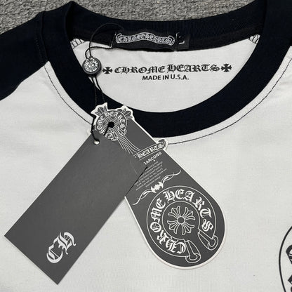 Chrome Hearts Horseshoe Neck Logo 3/4 Shirt 'Black