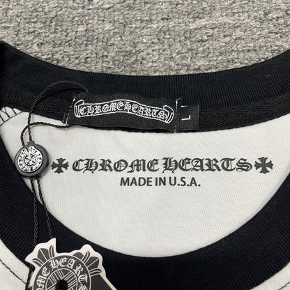 Chrome Hearts Horseshoe Neck Logo 3/4 Shirt 'Black