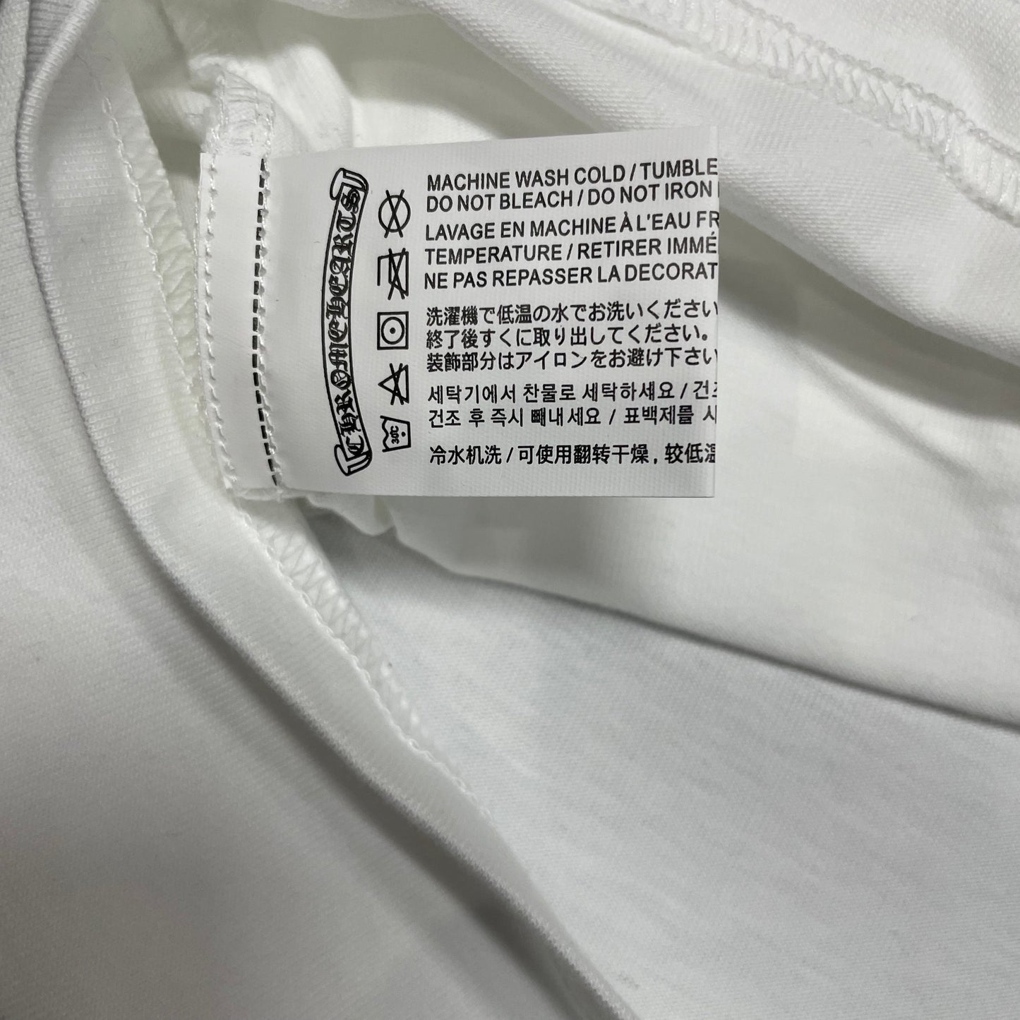 Chrome Hearts Horseshoe Neck Logo 3/4 Shirt 'Black