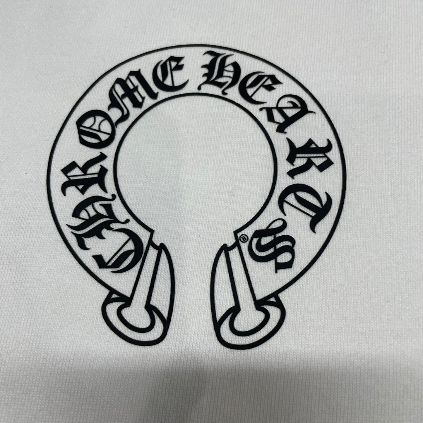 Chrome Hearts Horseshoe Neck Logo 3/4 Shirt 'Black