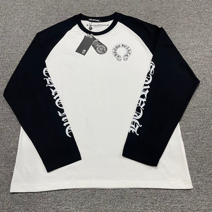 Chrome Hearts Horseshoe Neck Logo 3/4 Shirt 'Black