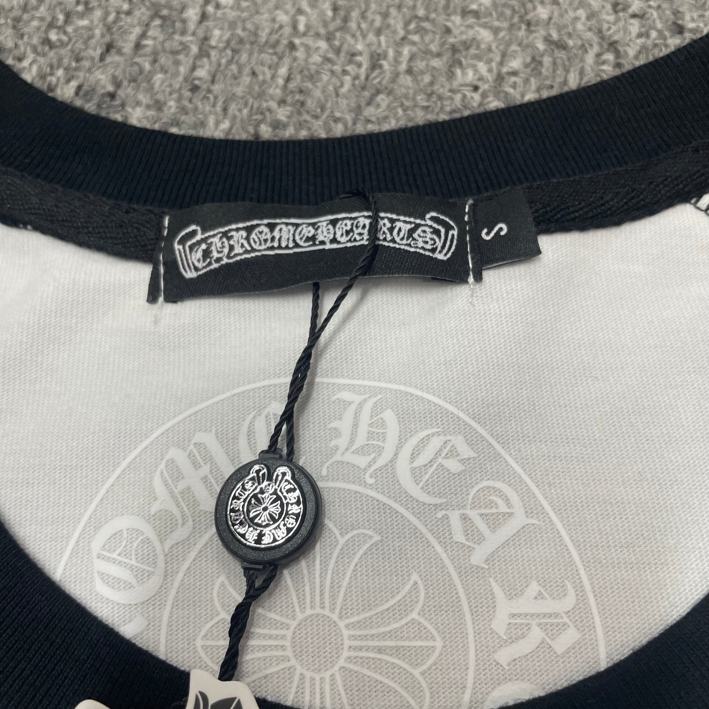 Chrome Hearts Horseshoe Neck Logo 3/4 Shirt