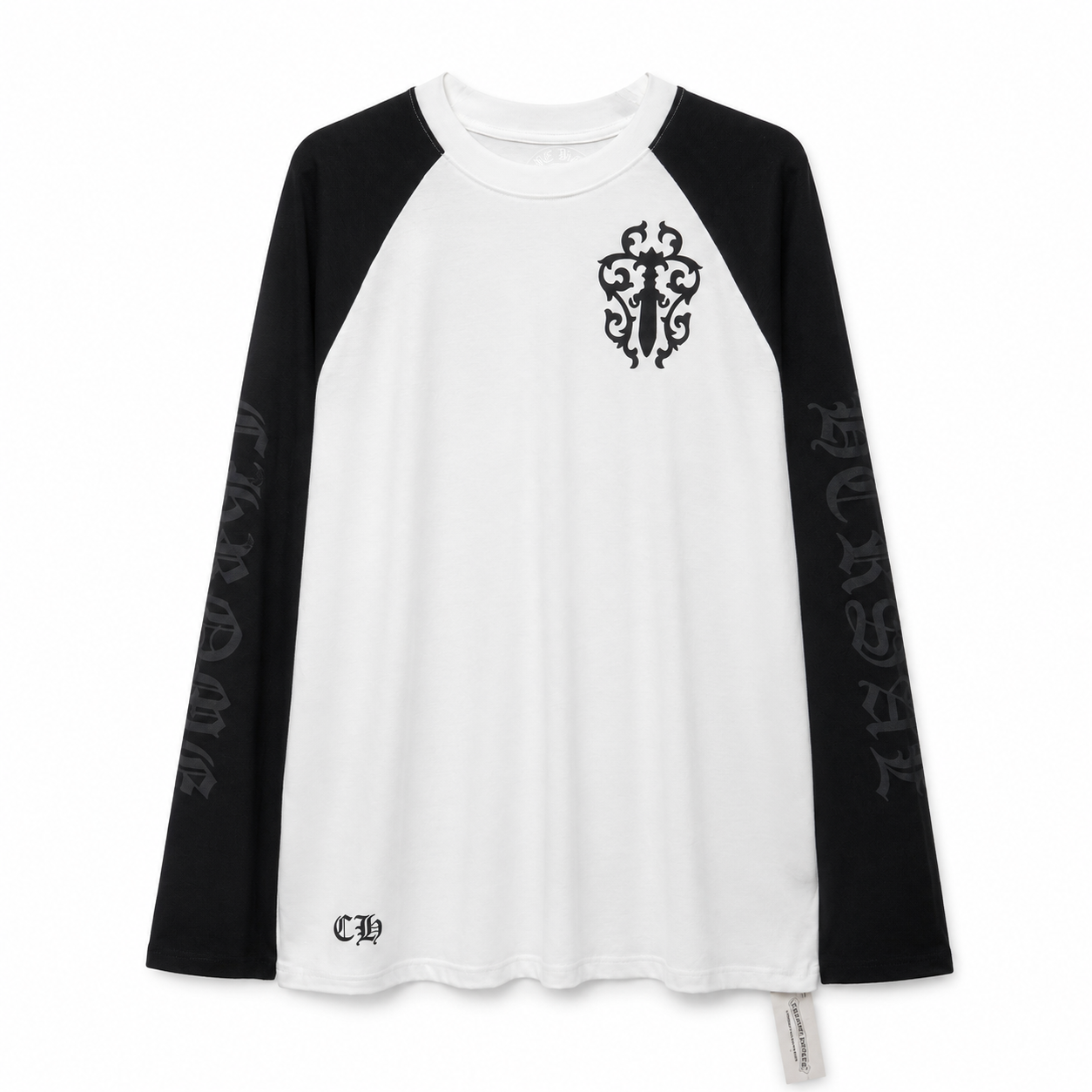 Chrome Hearts Horseshoe Neck Logo 3/4 Shirt