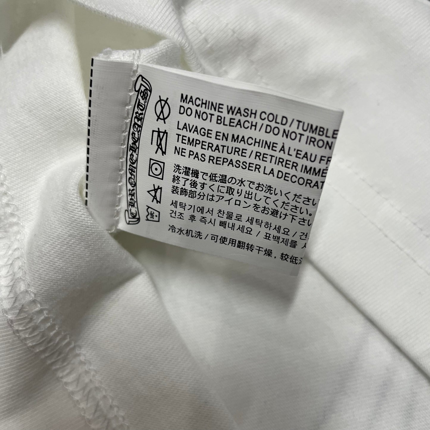 Chrome Hearts Horseshoe Neck Logo 3/4 Shirt