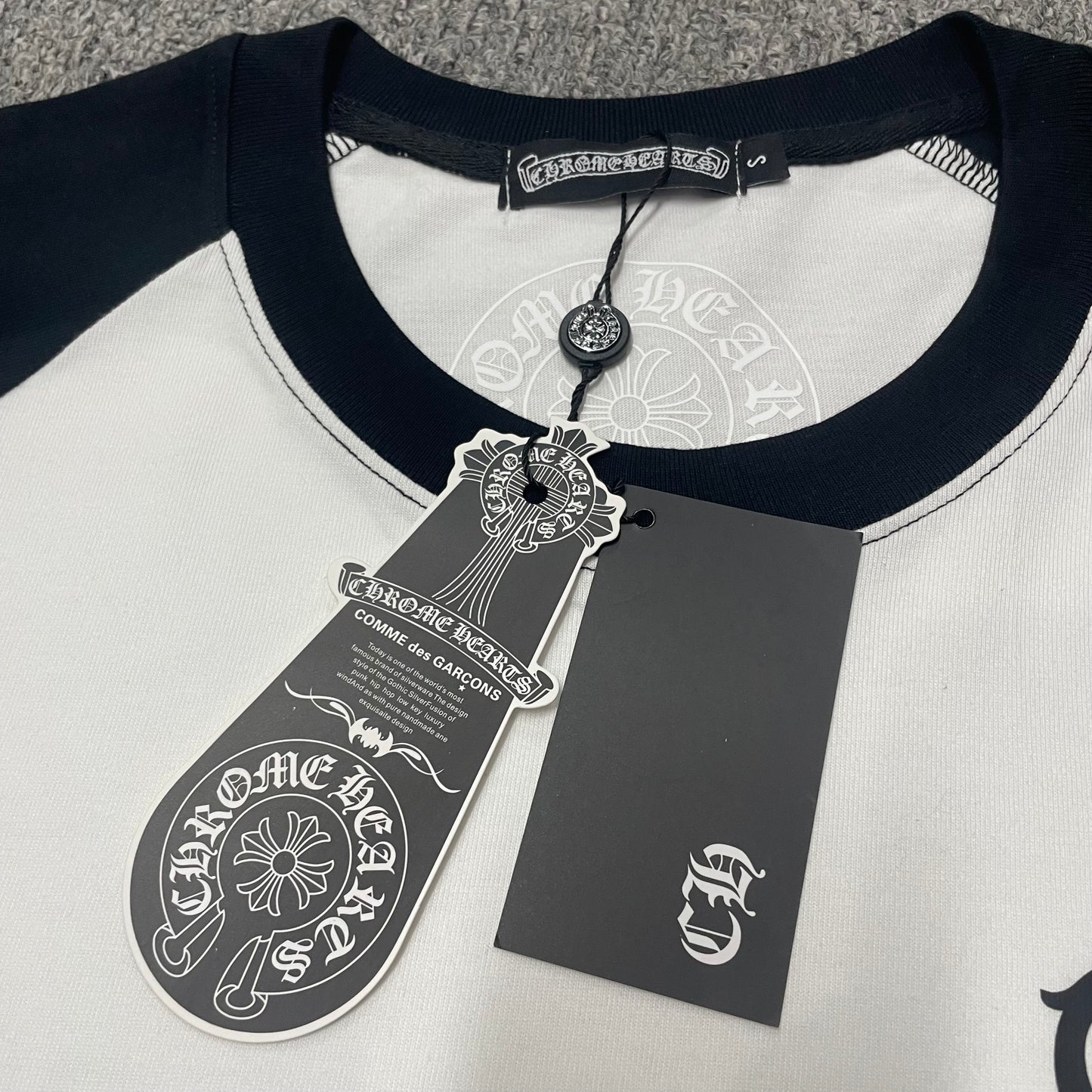 Chrome Hearts Horseshoe Neck Logo 3/4 Shirt