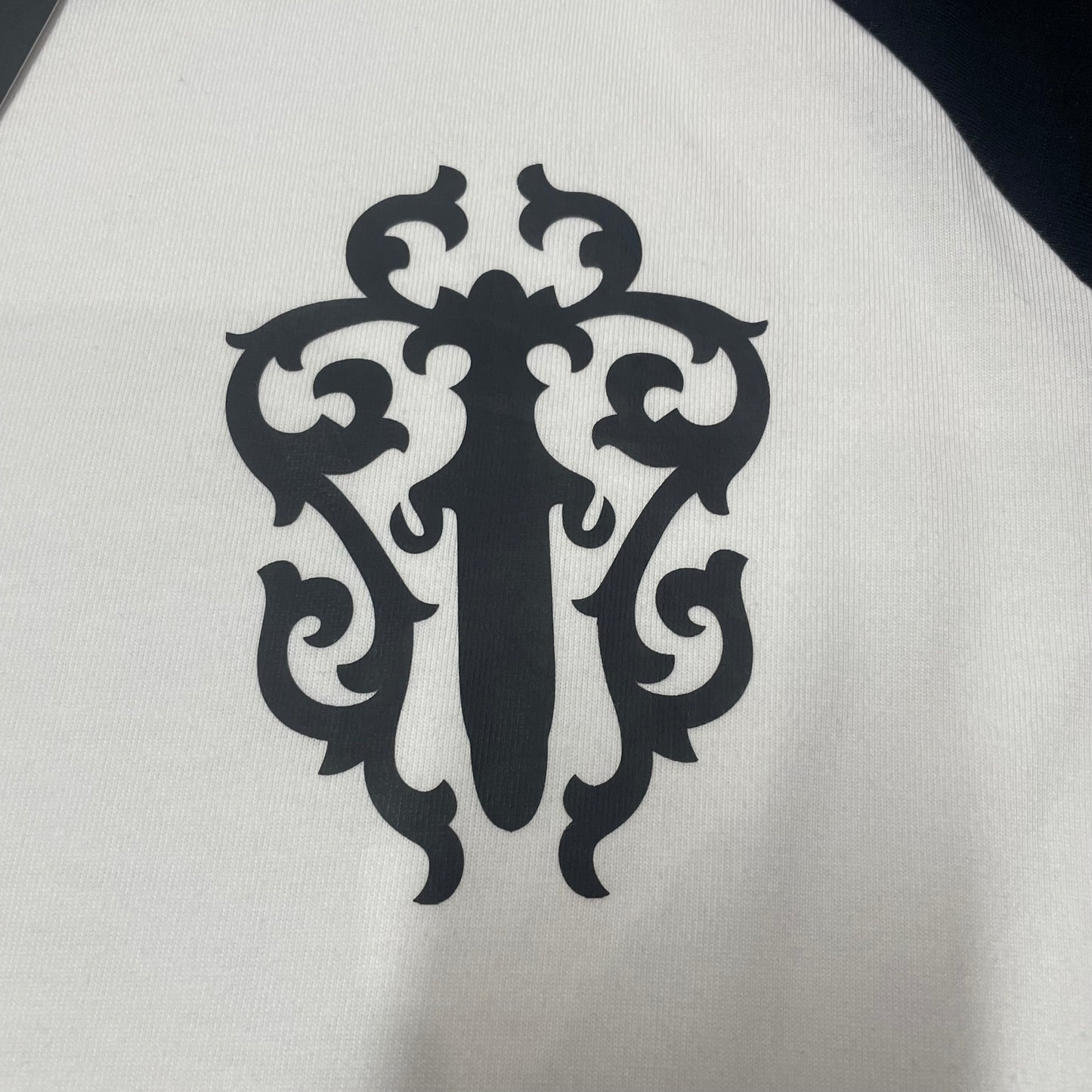 Chrome Hearts Horseshoe Neck Logo 3/4 Shirt