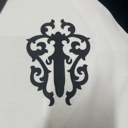 Chrome Hearts Horseshoe Neck Logo 3/4 Shirt