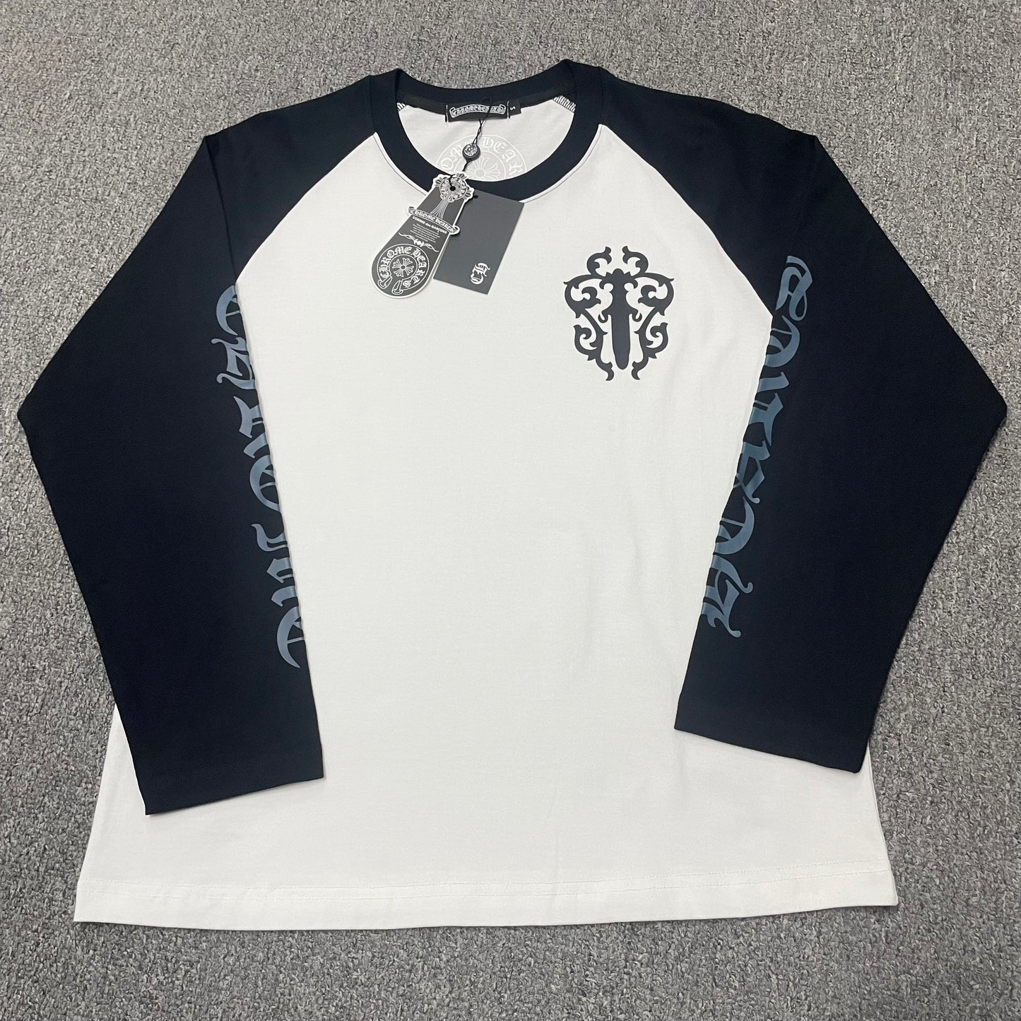 Chrome Hearts Horseshoe Neck Logo 3/4 Shirt