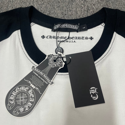 Chrome Hearts Dagger Long-Sleeve Baseball 3/4 Shirt