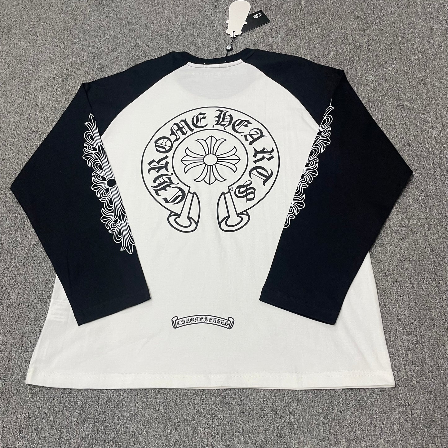 Chrome Hearts Dagger Long-Sleeve Baseball 3/4 Shirt