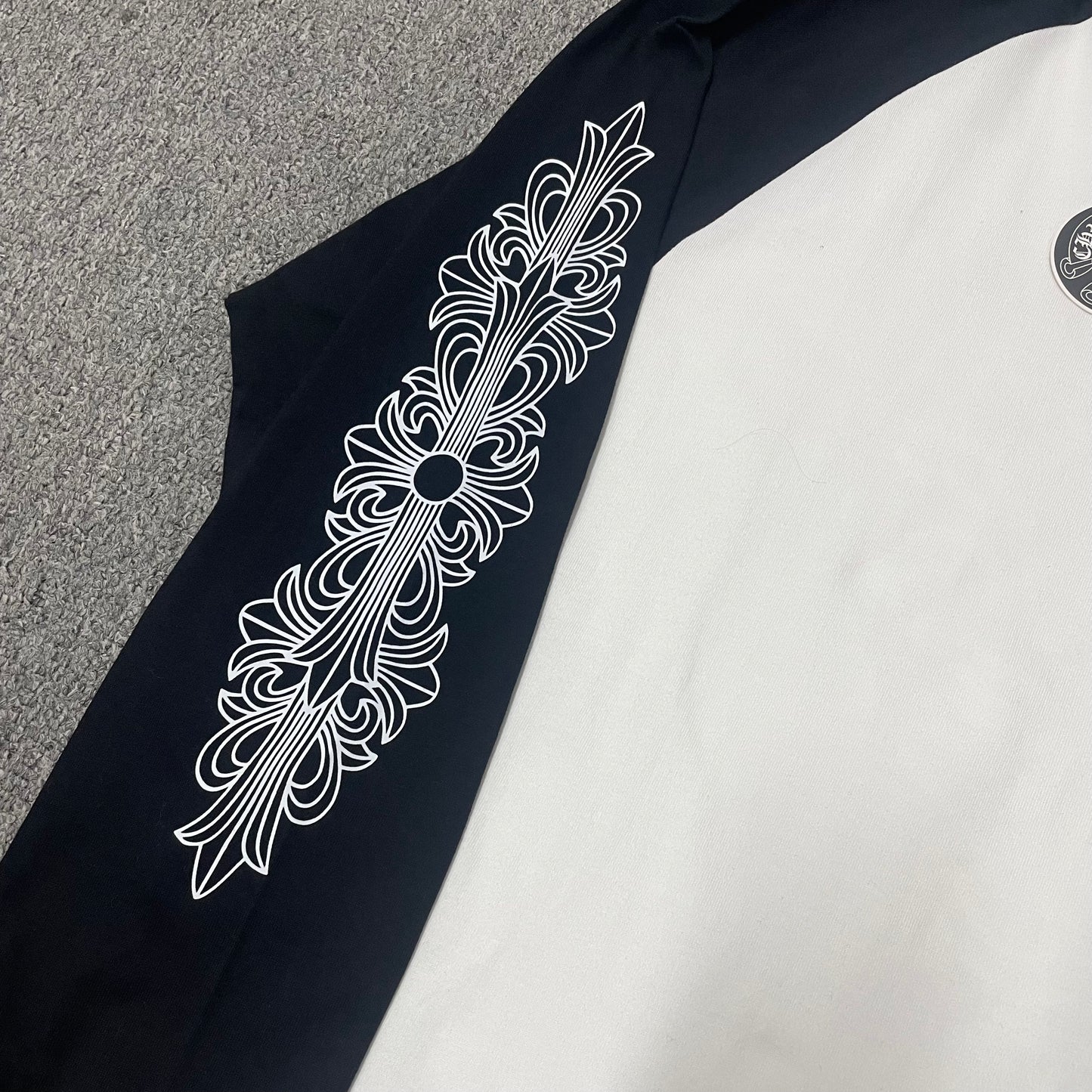 Chrome Hearts Dagger Long-Sleeve Baseball 3/4 Shirt