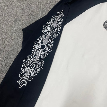 Chrome Hearts Dagger Long-Sleeve Baseball 3/4 Shirt