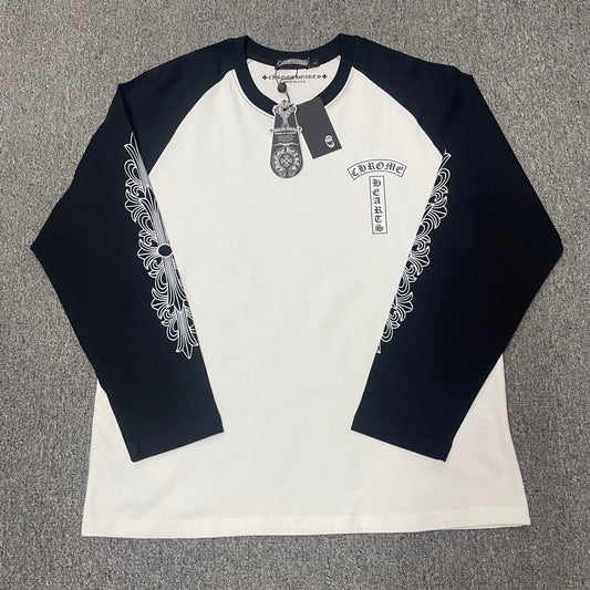 Chrome Hearts Dagger Long-Sleeve Baseball 3/4 Shirt