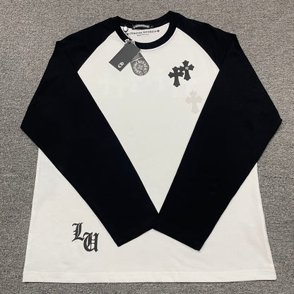 Chrome Hearts Black White Dagger Baseball Long Sleeve