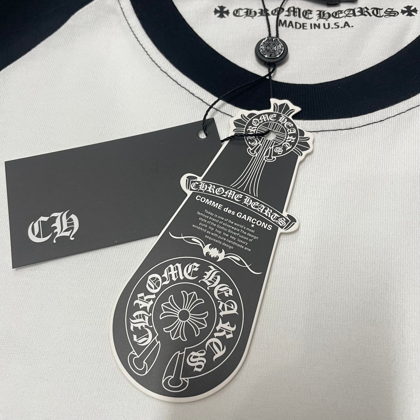 Chrome Hearts Dagger Long-Sleeve Baseball 3/4 Shirt