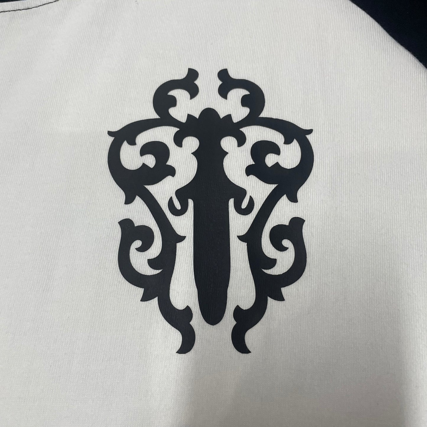 Chrome Hearts Dagger Long-Sleeve Baseball 3/4 Shirt