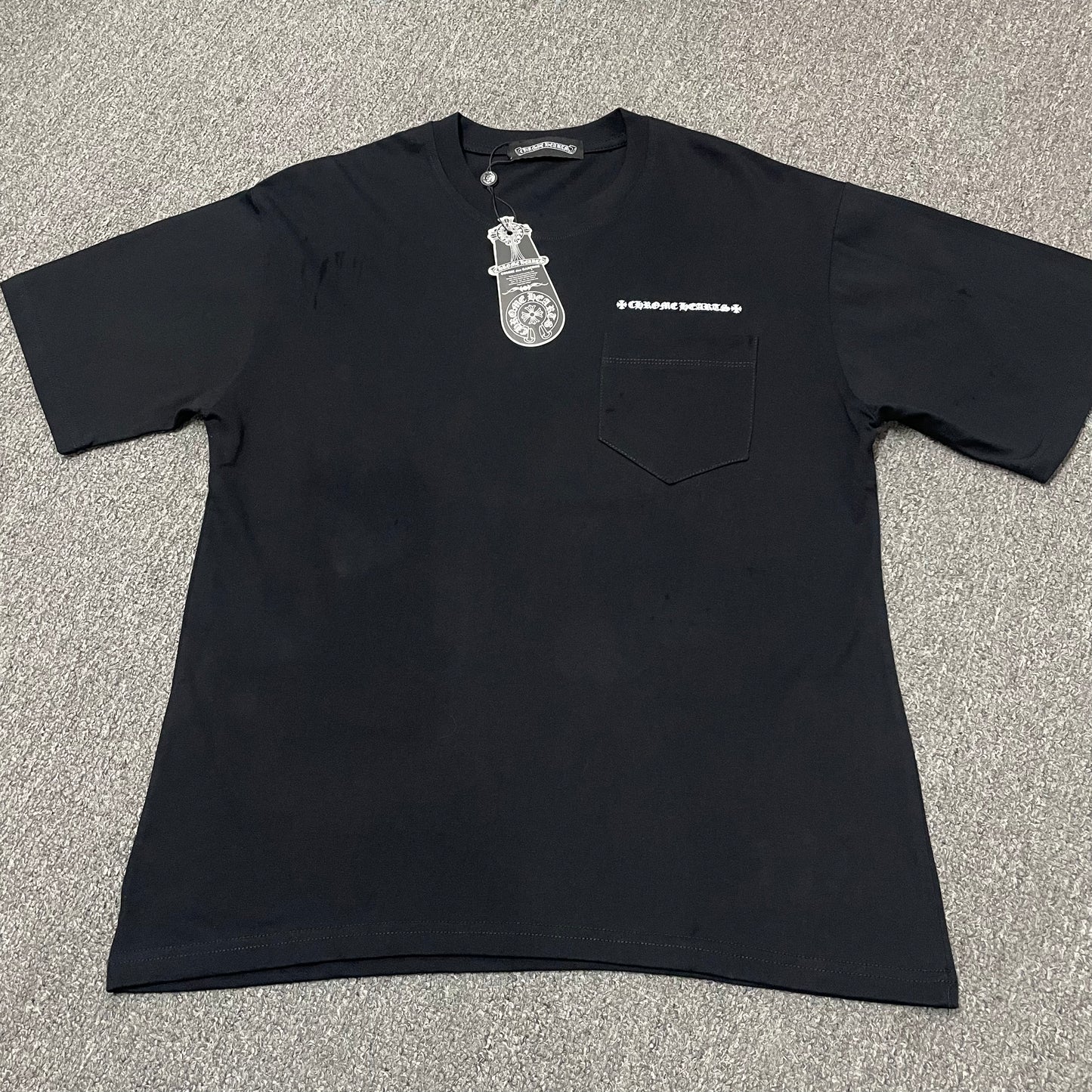 Chrome Hearts x Matty Boy More Head black pocket T-shirt front view