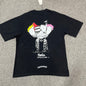 Chrome Hearts x Matty Boy More Head black T-shirt back view with multicolor graphic