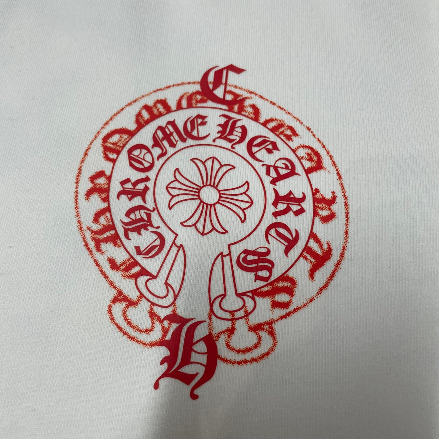 Chrome Hearts Floral Horseshoe Short Sleeve T-Shirt