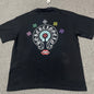 Black Chrome Hearts chest logo graphic t-shirt front view