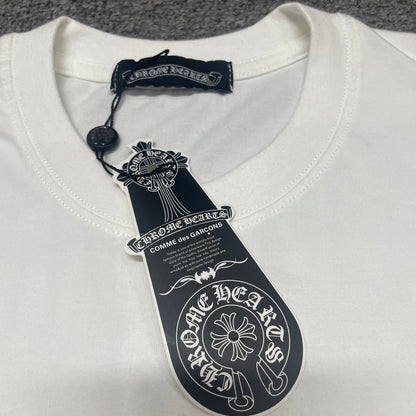 Chrome Hearts American Flag T-shirt collar stitching hang tag and neck label detail