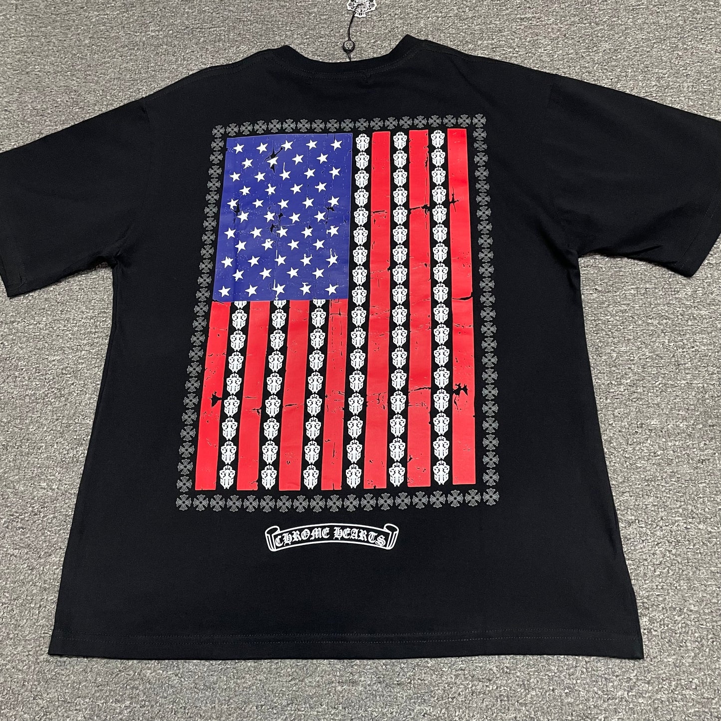 Chrome Hearts American Flag Dagger T-Shirt