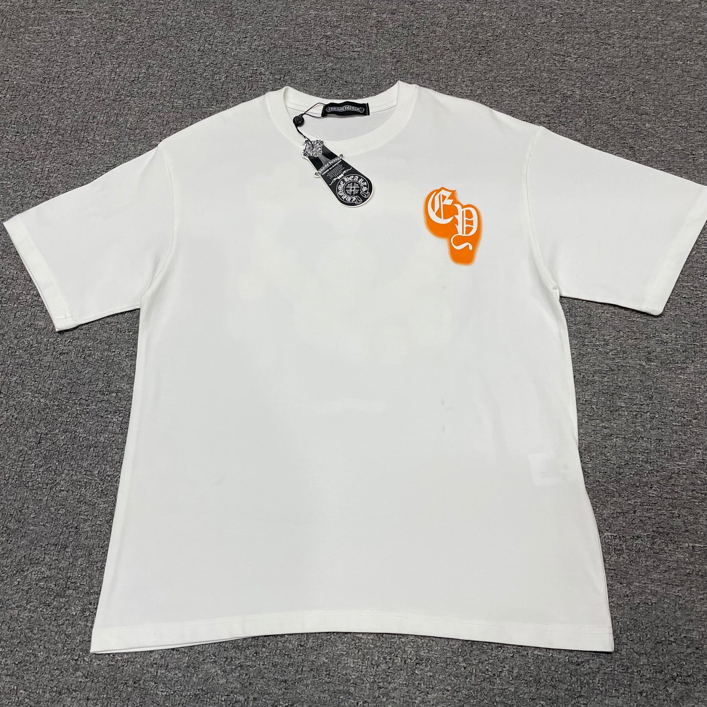 Chrome Hearts Graffiti Heart Cross T-Shirt