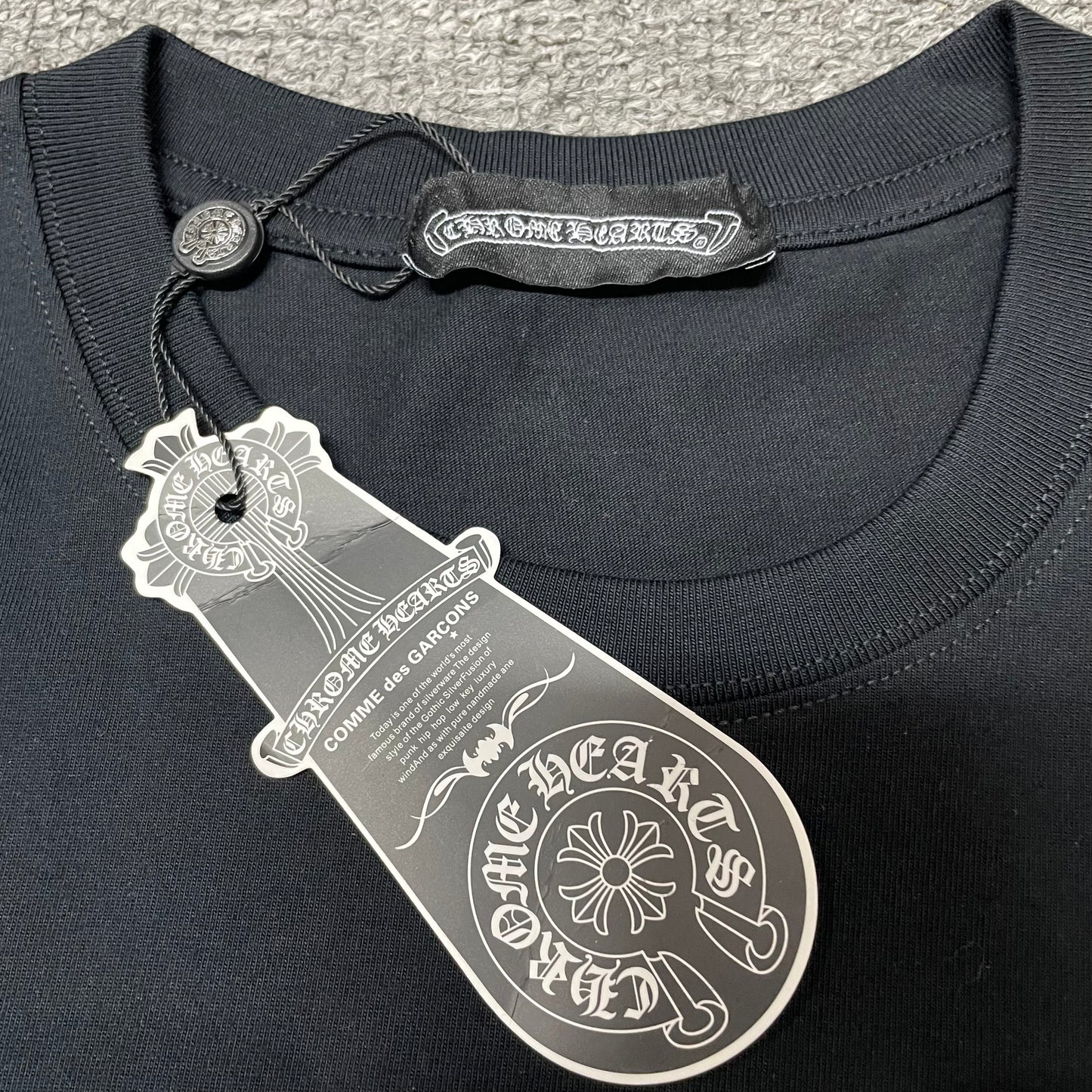 Chrome Hearts Graffiti Heart Cross T-Shirt
