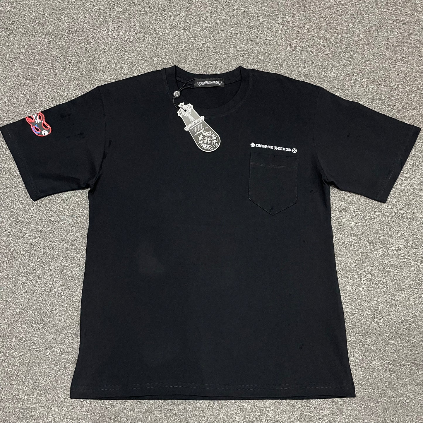Chrome Hearts Matty Boy Graffiti Pocket T-Shirt | Multi Color Graphic Tee