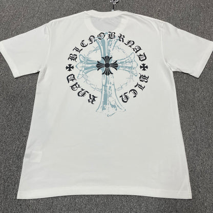 Chrome Hearts Cemetery Cross Logo T-Shirt | Gothic Graphic Streetwear Tee Wholesale