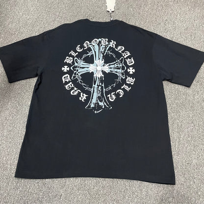 Chrome Hearts Cemetery Cross Logo T-Shirt | Gothic Graphic Streetwear Tee Wholesale