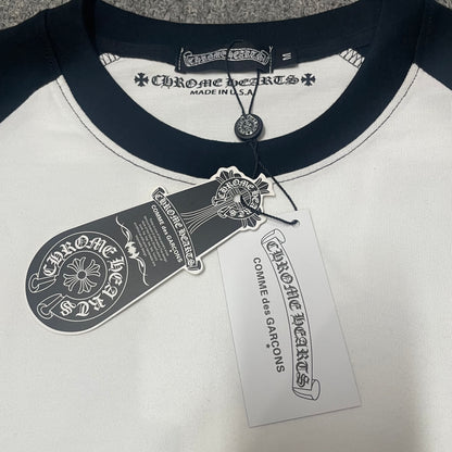 Chrome Hearts Triple Cross Daisy Raglan Long Sleeve T-Shirt