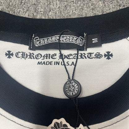 Chrome Hearts Triple Cross Daisy Raglan Long Sleeve T-Shirt