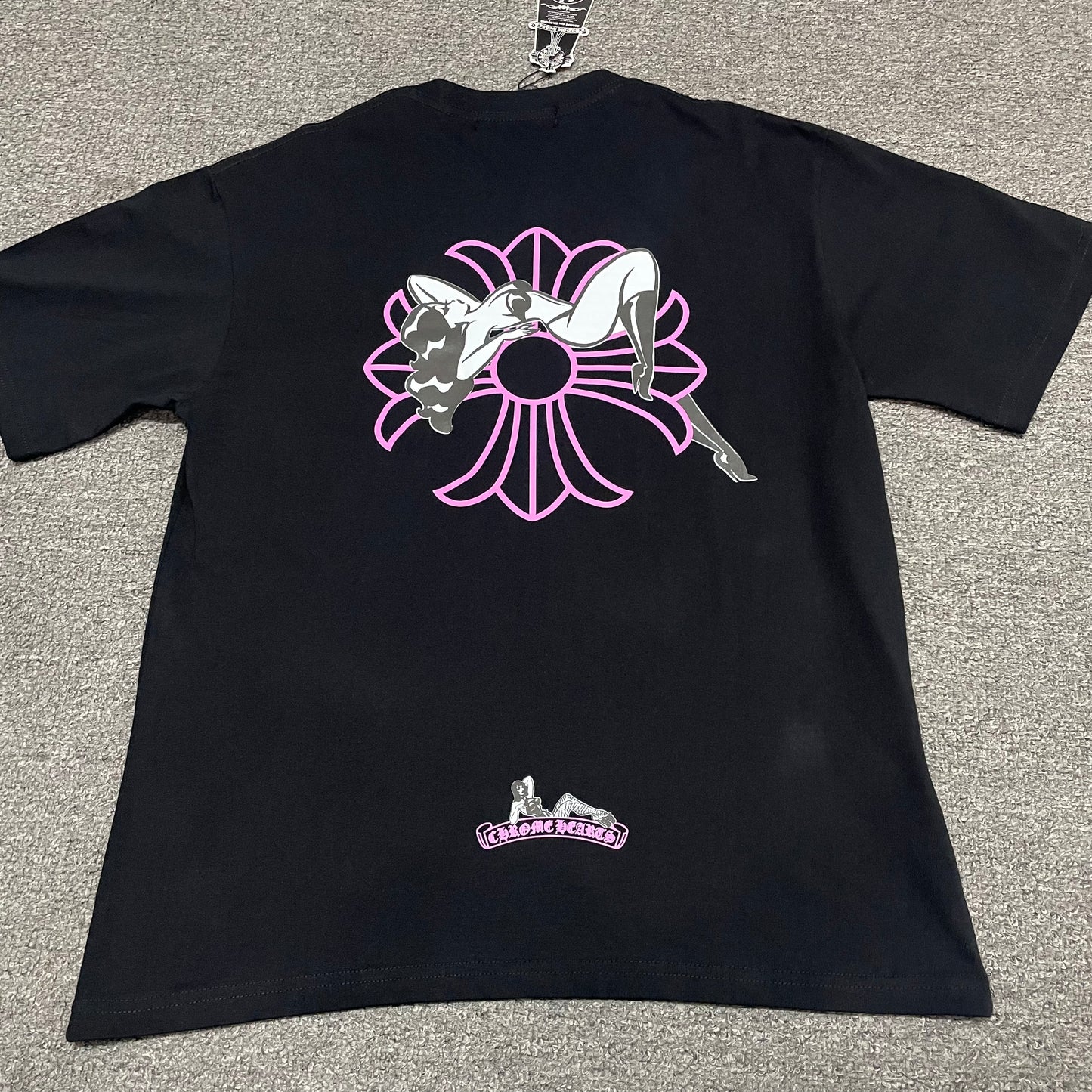 Chrome Hearts Floral Cross Pocket T-Shirt | Gothic Graphic Streetwear Tee Wholesale