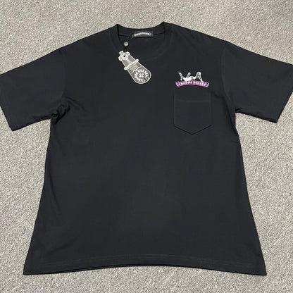Chrome Hearts Floral Cross Pocket T-Shirt | Gothic Graphic Streetwear Tee Wholesale