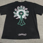 Chrome Hearts Cemetery Cross Graphic T-Shirt | Green Cross Streetwear Tee Wholesale