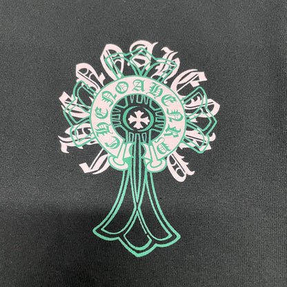 Chrome Hearts Cemetery Cross Graphic T-Shirt | Green Cross Streetwear Tee Wholesale