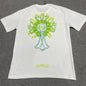 Chrome Hearts Cemetery Cross Graphic T-Shirt | Green Cross Streetwear Tee Wholesale