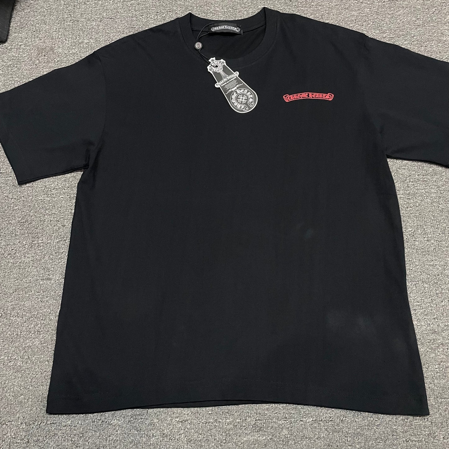 Chrome Hearts Red Lip Graphic T-Shirt | Black Streetwear Tee Wholesale