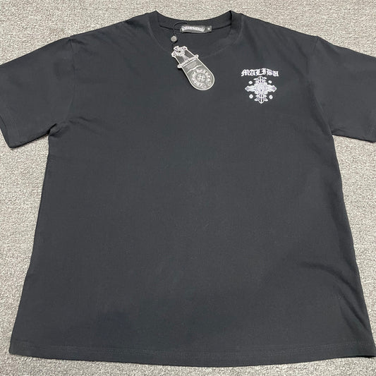 Chrome Hearts Malibu Hearts Graphic T-Shirt | Gothic Cross Streetwear Tee Wholesale