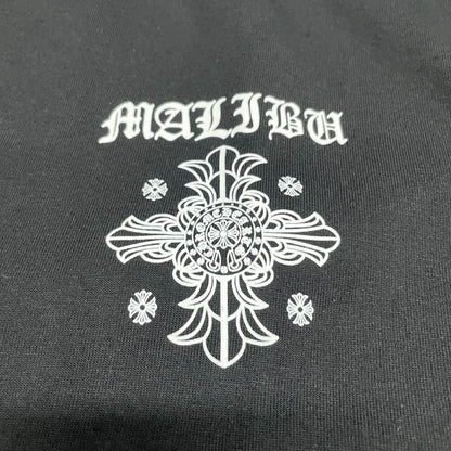 Chrome Hearts Malibu Hearts Graphic T-Shirt | Gothic Cross Streetwear Tee Wholesale