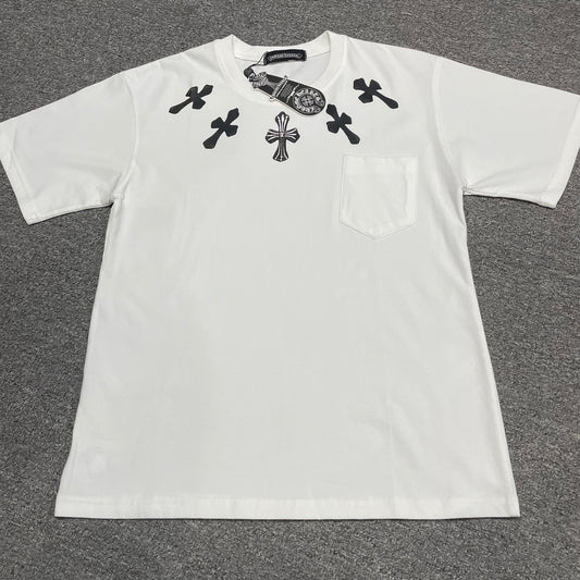 Chrome Hearts Multi Color Cross Pocket T-Shirt | Graphic Streetwear Tee Wholesale
