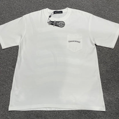 Chrome Hearts Multi Color Scroll Logo Pocket T-Shirt | Graphic Streetwear Tee Wholesale