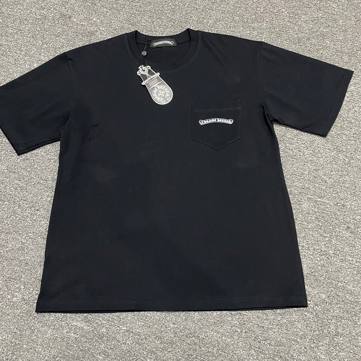 Chrome Hearts Multi Color Scroll Logo Pocket T-Shirt | Graphic Streetwear Tee Wholesale